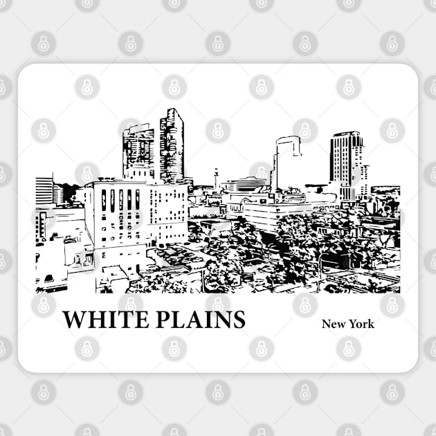 White Plains New York Magnet by Lakeric